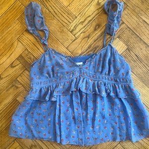 Blue & Pink Joie Babydoll Top